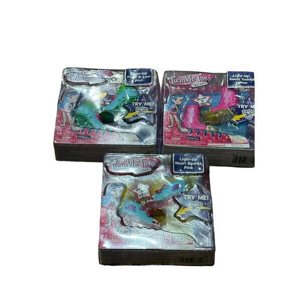 NEW Skechers Twinkle Toes Dolls Shoe Packs - Three Pairs Collectible & Light-Up - Picture 10 of 13
